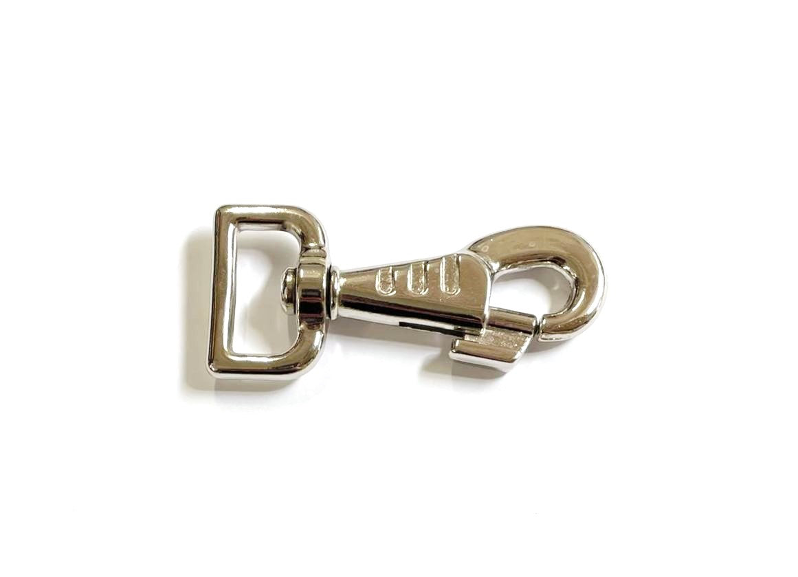 Heavy Duty Large Snap Clip Key Ring Nickel Plated