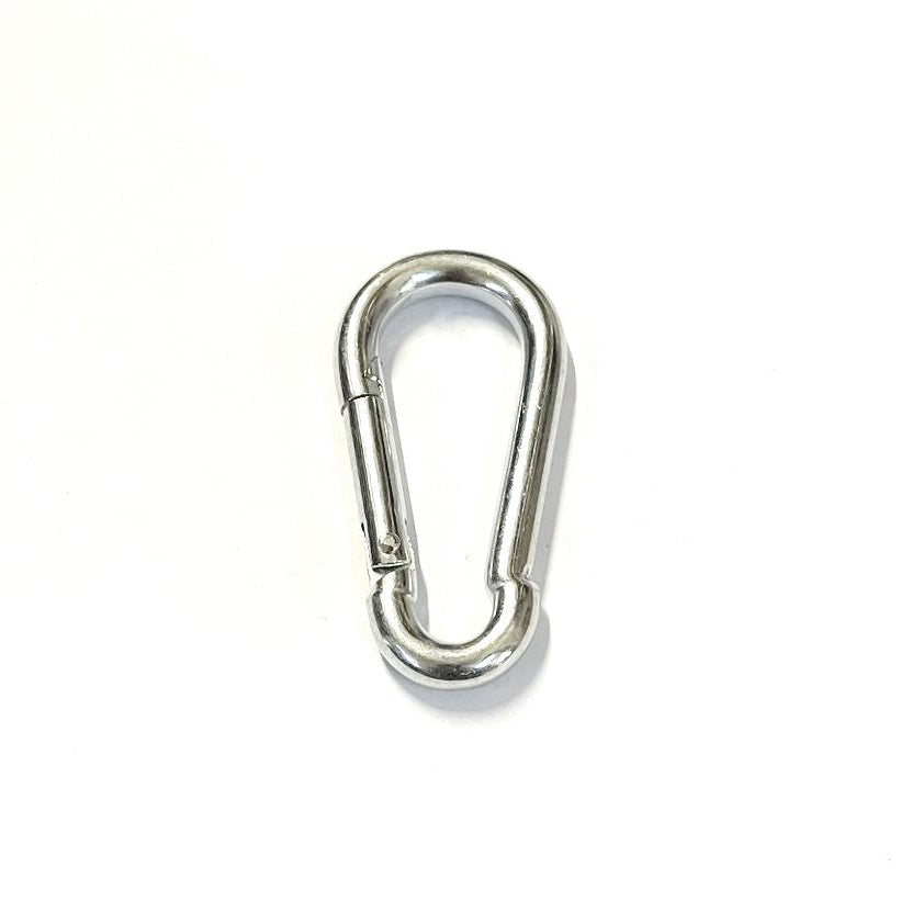 Carabiner Hook Snap Clip Spring Loaded Steel Carbine Karabiner 50mm - 80mm