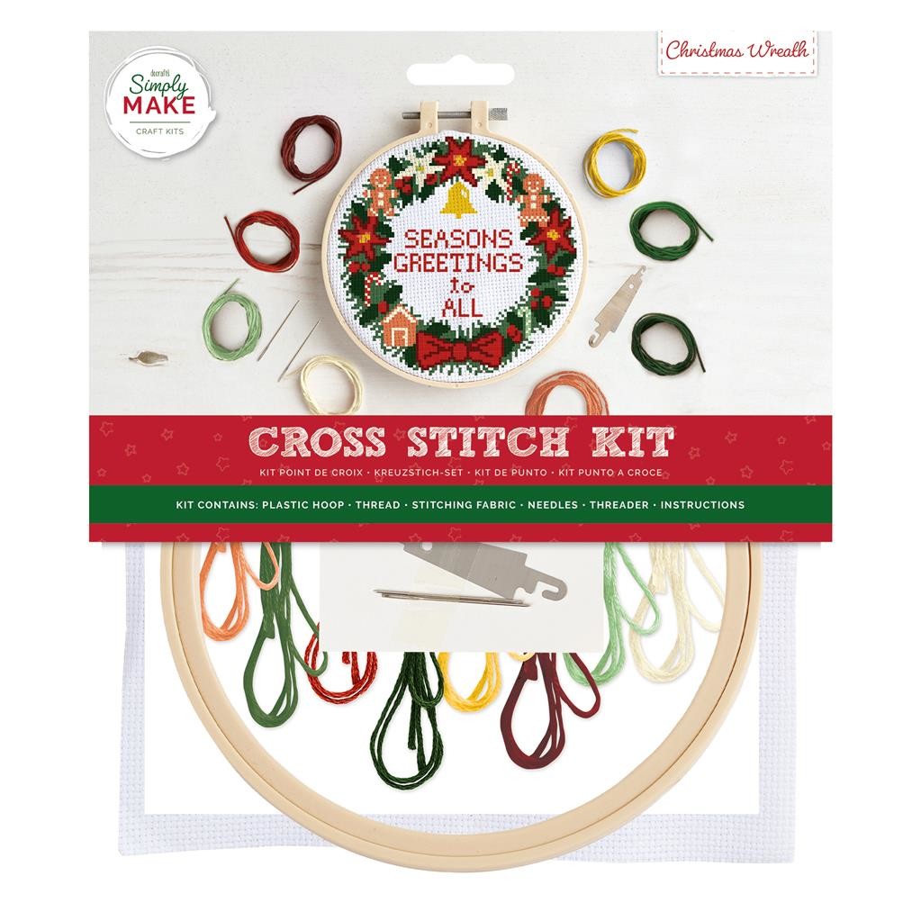 Cross Stitch Kit Sewing Craft Childrens Adults Docrafts Simply Make Large 20 Designs UK Seller
