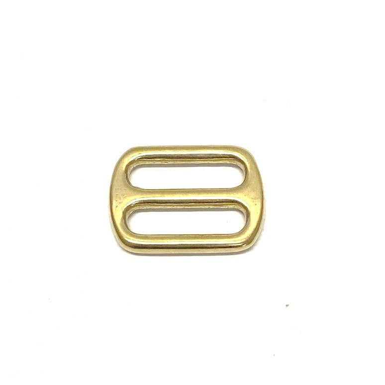 25mm Solid Brass 3 Bar Slides For Leather Crafts Horse Reigns Dog Collars Webbing