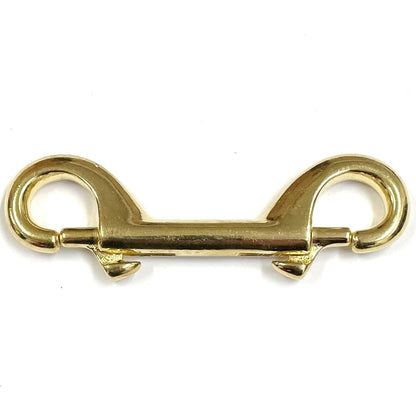 Double Ended Trigger Clips Hooks Solid Brass Brass Plated Nickel Plated