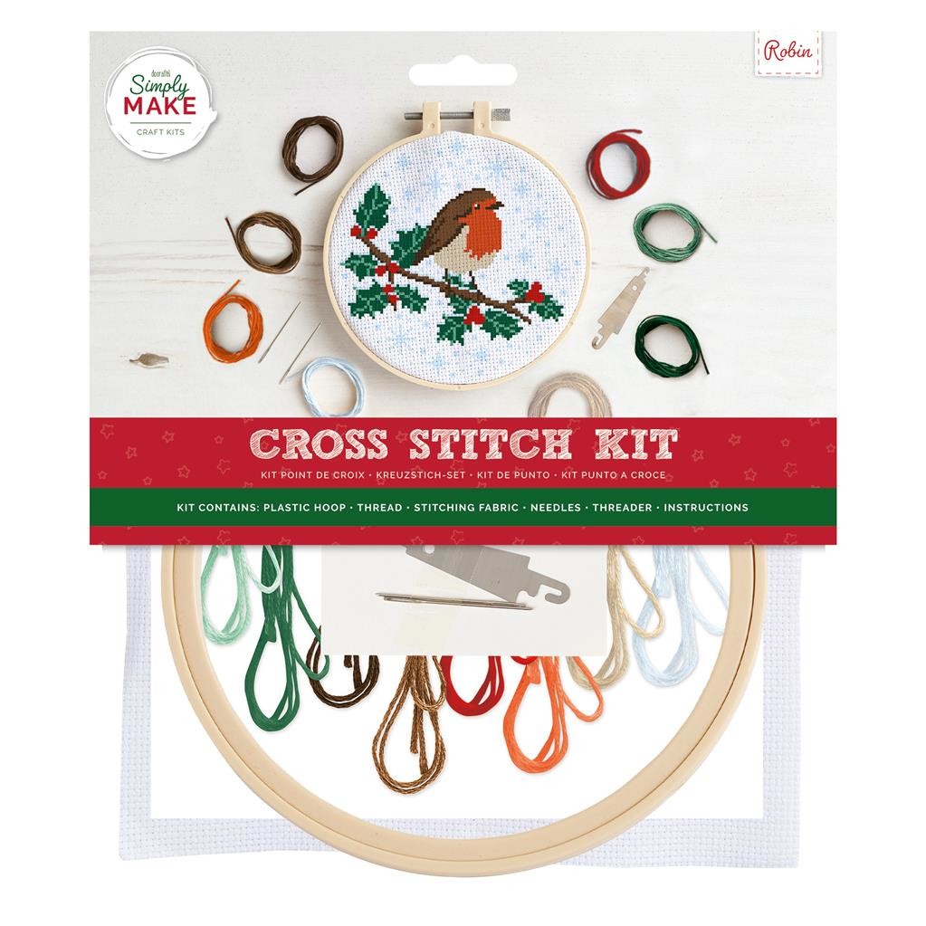 Cross Stitch Kit Sewing Craft Childrens Adults Docrafts Simply Make Large 20 Designs UK Seller