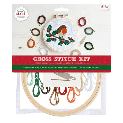 Cross Stitch Kit Sewing Craft Childrens Adults Docrafts Simply Make Large 20 Designs UK Seller