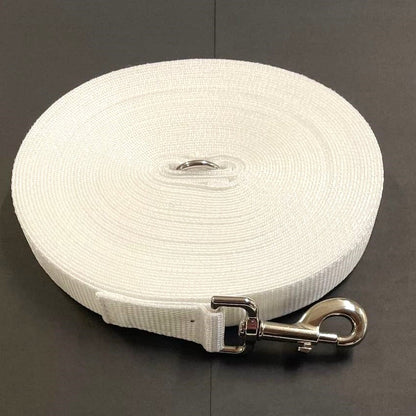 40ft - 100ft Long Dog Training Leads Obedience Recall Walking Leash Puppy In 20mm Webbing 19 Colours