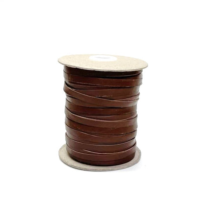 6mm Flat Genuine Leather Thonging Strip Laces Cord Various Colours And Lengths
