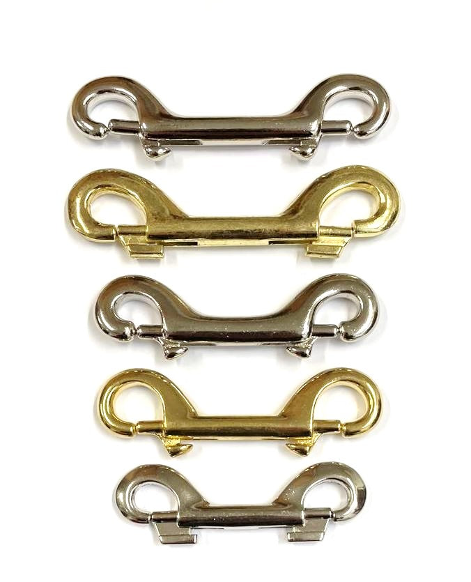 Double Ended Trigger Clips Hooks Solid Brass Brass Plated Nickel Plate –  Church Products UK®