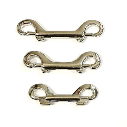 Double Ended Trigger Clips Hooks Solid Brass Brass Plated Nickel Plated