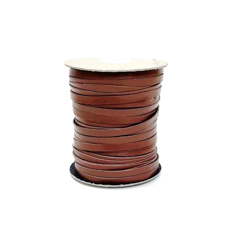 6mm Flat Genuine Leather Thonging Strip Laces Cord Various Colours And Lengths