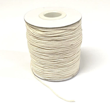 1mm Thonging Waxed Cord For Jewellery Bracelets Necklaces In 3 Colours And Various Lengths