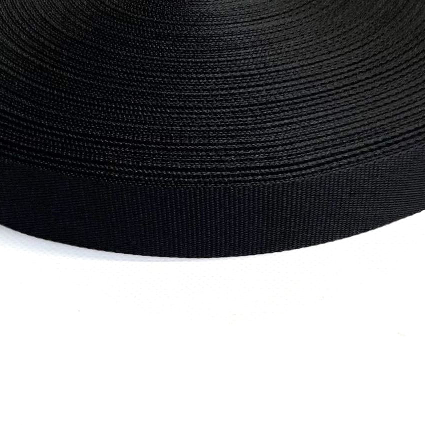 Black Binding Tape 20mm 22mm 25mm In Various Lengths For Webbing Straps Edges