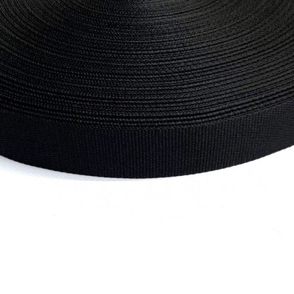 Black Binding Tape 20mm 22mm 25mm In Various Lengths For Webbing Straps Edges