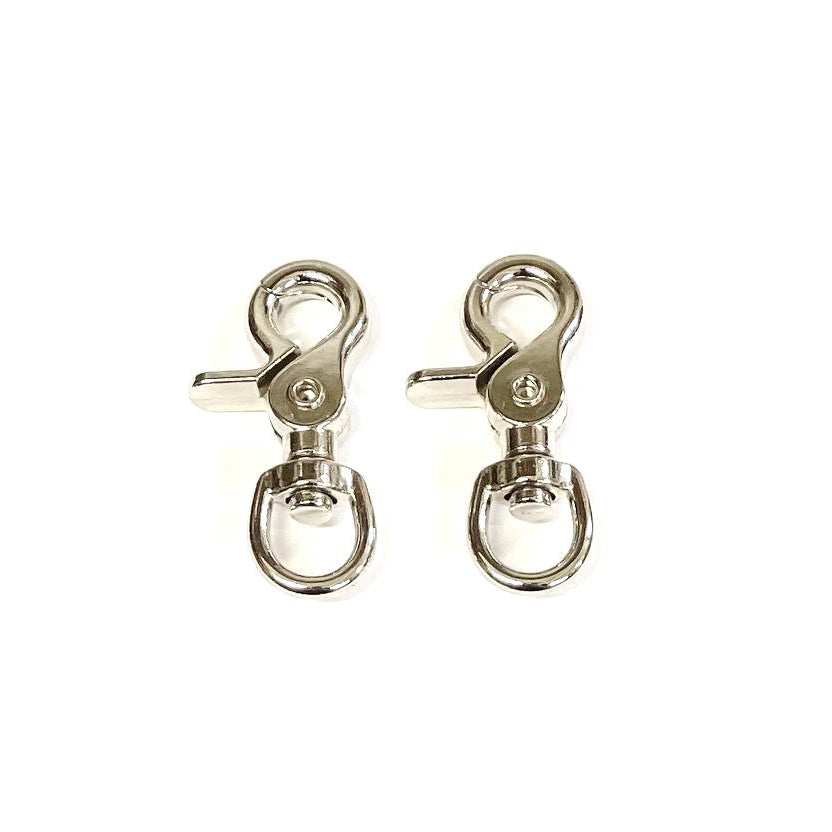12mm 16mm 20mm Scissor Trigger Clips Hooks Swivel Nickel Plated For Dog Leads Straps