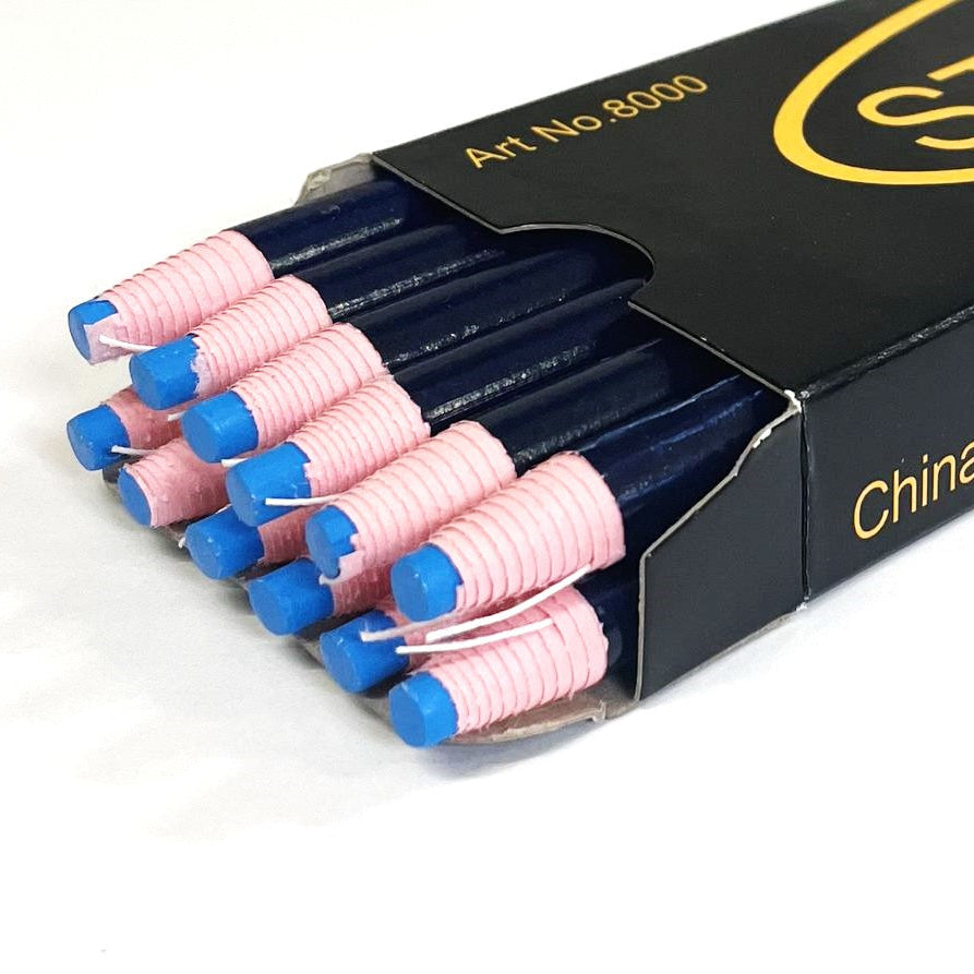 Wax China Marker Pencils Pack Of 12 Chinagraph Wrapped Box 4 Colours