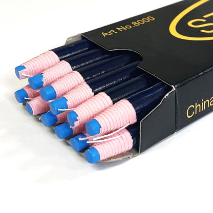 Wax China Marker Pencils Pack Of 12 Chinagraph Wrapped Box 4 Colours