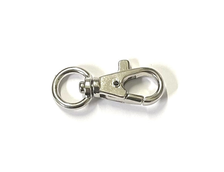 9mm Nickel Plated Swivel Scissor Trigger Clips/Snap Hooks For Bags Charms Keys Chains Lanyard Clips Key Rings x1 - x50