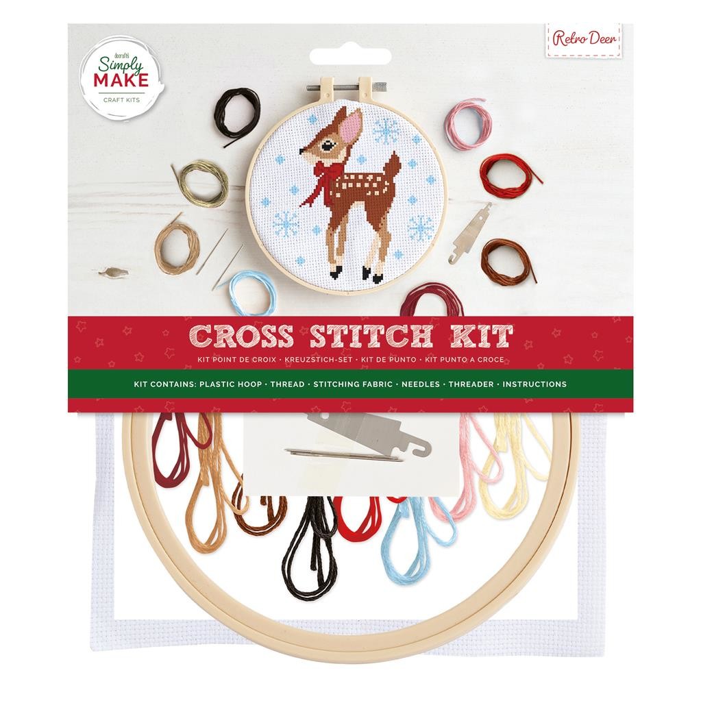 Cross Stitch Kit Sewing Craft Childrens Adults Docrafts Simply Make Large 20 Designs UK Seller