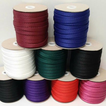 10mm Wide Polypropylene Webbing 150kg In 10 Colours For Bag Handles Straps Dog Leads Crafts