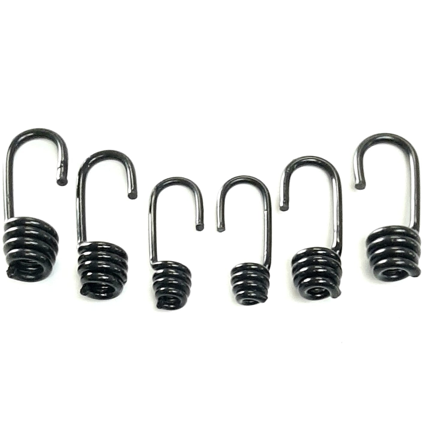 Plastic Coated Steel Wire Hooks 6mm 8mm 10mm For Bungee Shock Cord Rope Elastic