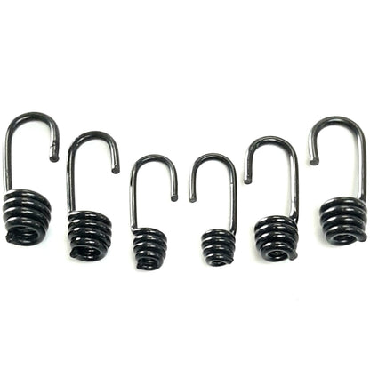 Plastic Coated Steel Wire Hooks 6mm 8mm 10mm For Bungee Shock Cord Rope Elastic