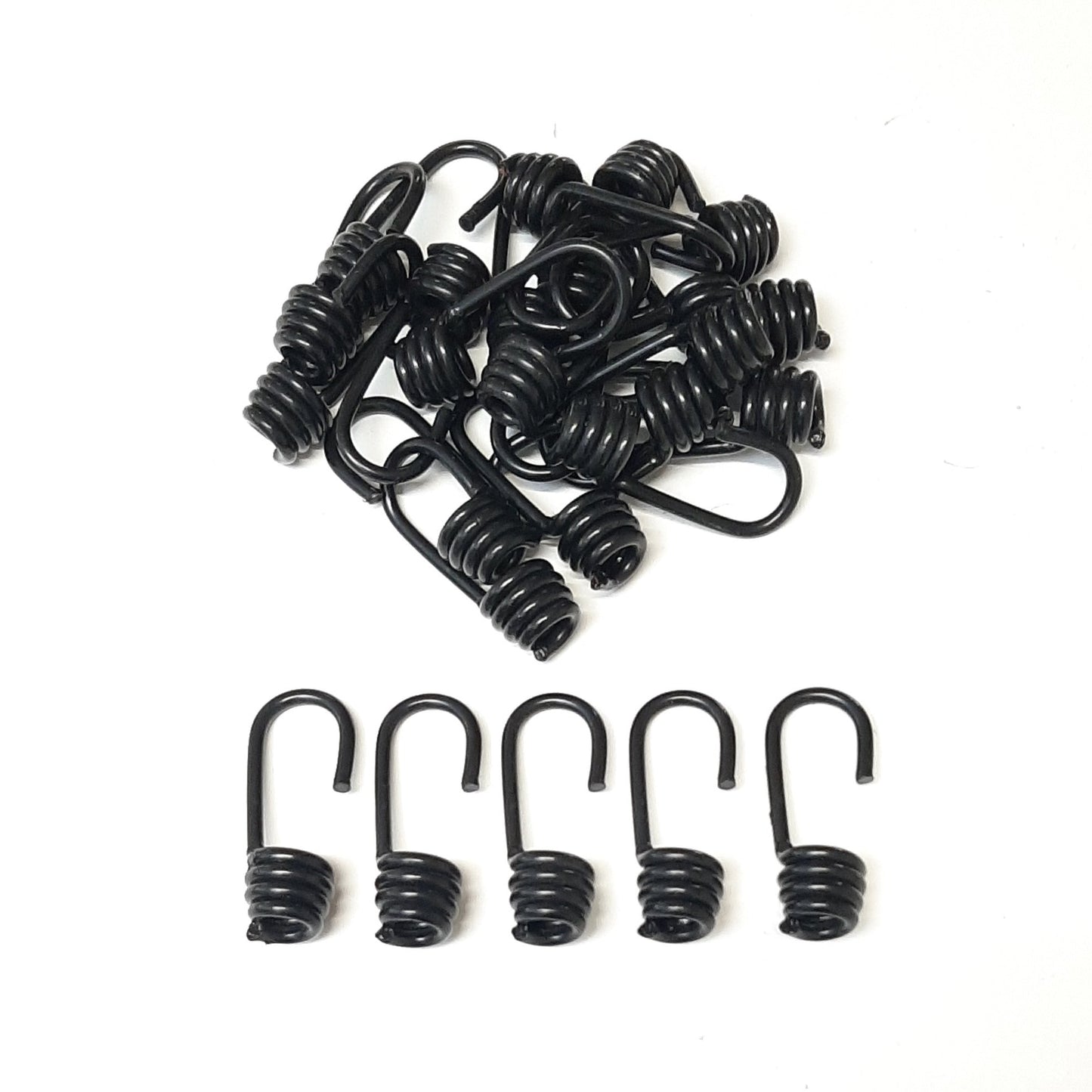 Plastic Coated Steel Wire Hooks 6mm 8mm 10mm For Bungee Shock Cord Rope Elastic