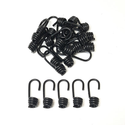 Plastic Coated Steel Wire Hooks 6mm 8mm 10mm For Bungee Shock Cord Rope Elastic