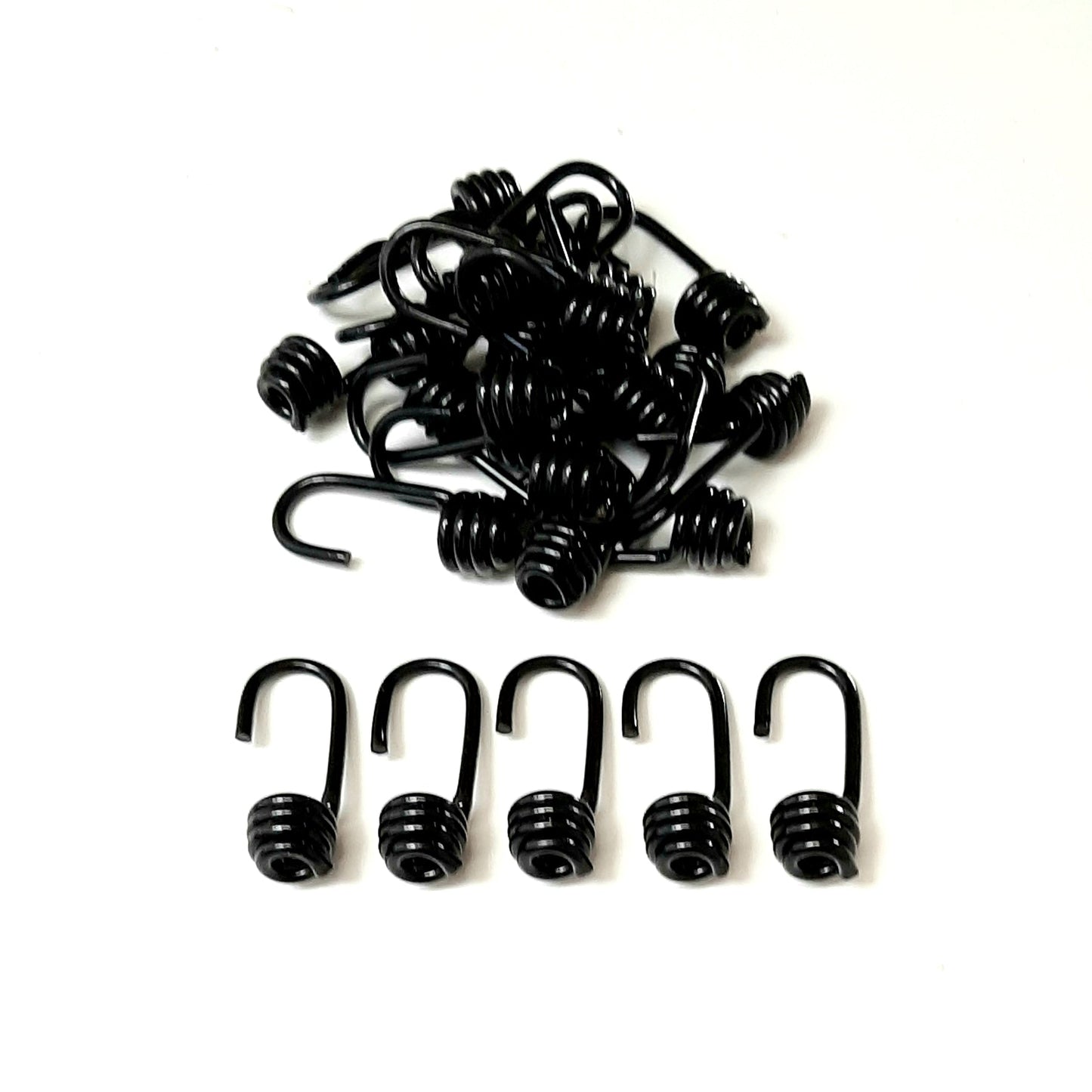 Plastic Coated Steel Wire Hooks 6mm 8mm 10mm For Bungee Shock Cord Rope Elastic