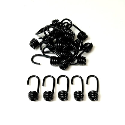 Plastic Coated Steel Wire Hooks 6mm 8mm 10mm For Bungee Shock Cord Rope Elastic
