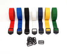 Load image into Gallery viewer, Buckle Straps Plastic Ladderlock 25mm Webbing 1m - 5m Long Tie Down Luggage Strap