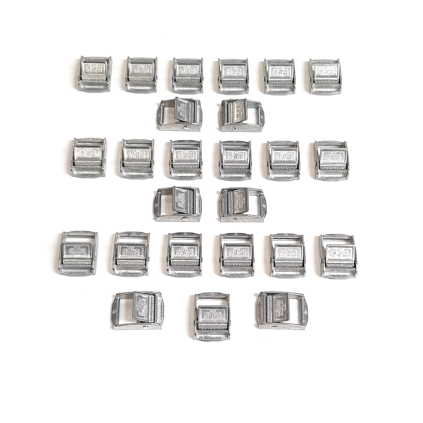 25mm Metal Cam Buckles Lock Lever Flap Webbing Straps Bags x2 x5 x10 x25 x50