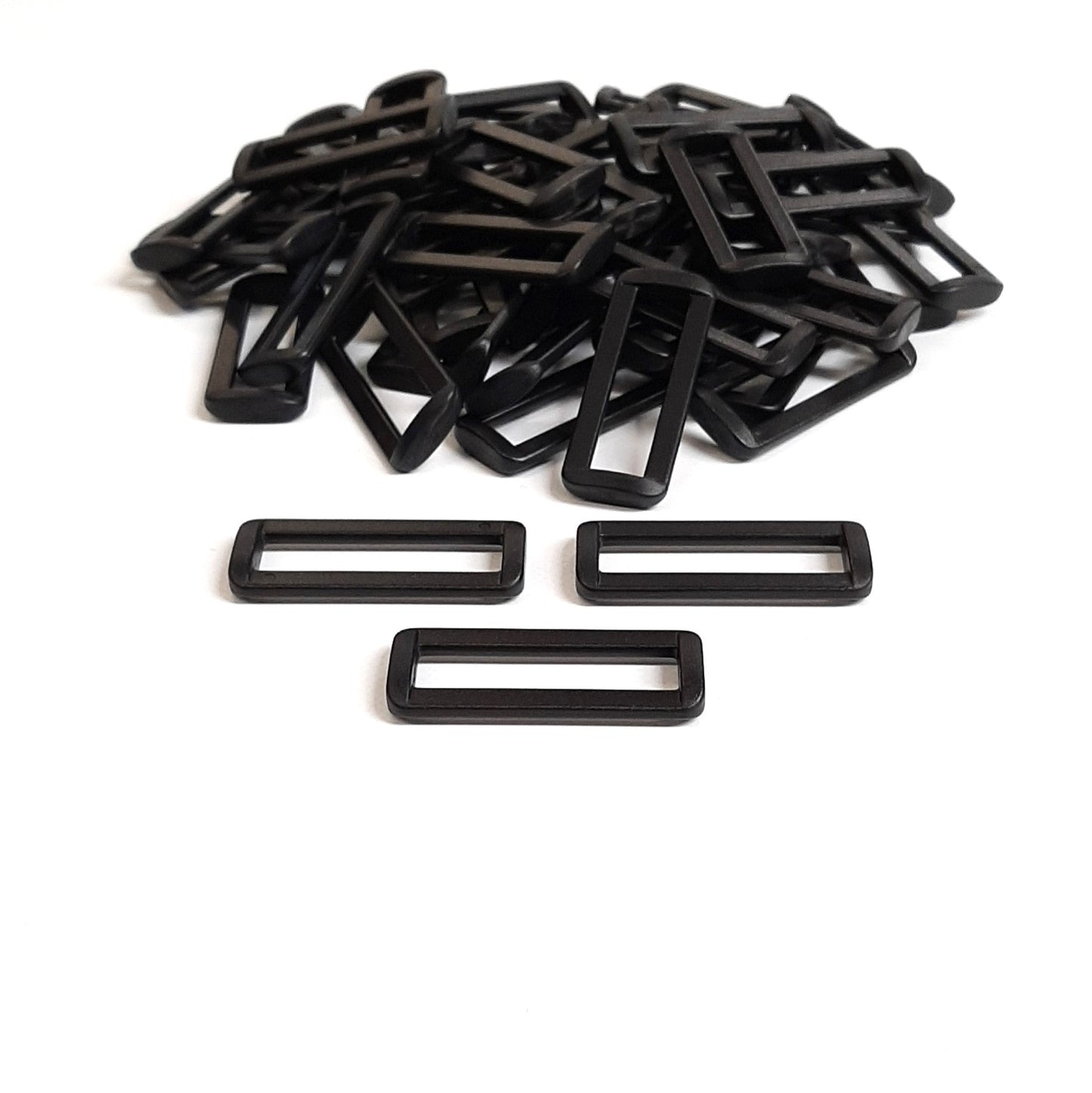 50mm Plastic 2 Bar Loop Buckles For Webbing Straps Bags Crafts x10 x25 x50 x100