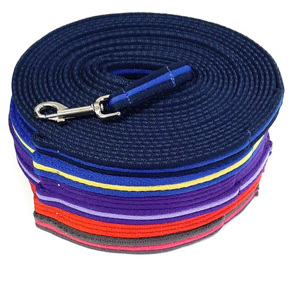 Dog Training Lead 5ft - 30ft Walking Leash Soft Strong 20mm Air Webbing
