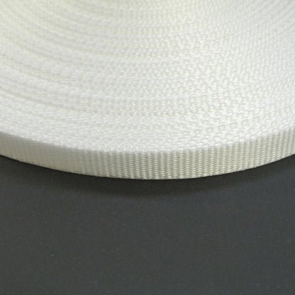 13mm Wide Webbing In White