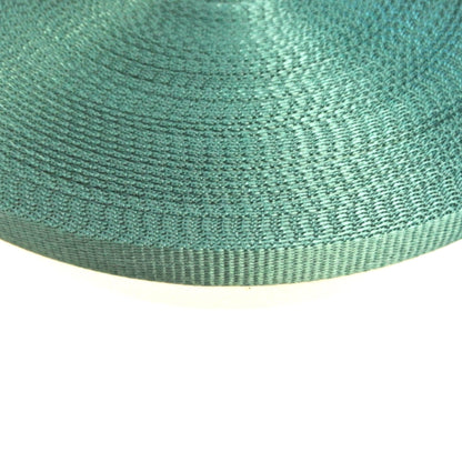 16mm Wide Webbing In Forest Green