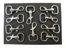 Load image into Gallery viewer, 25mm Light Swivel Trigger Clips Hooks Nickel Plated Dog Leads Webbing Bags x1 - x50