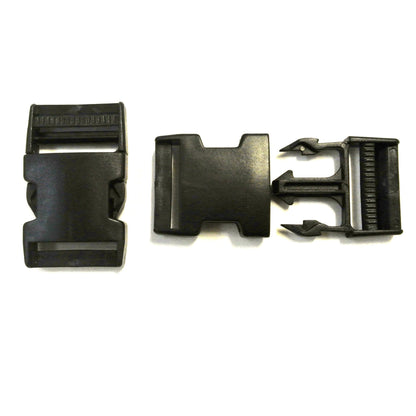 20mm 25mm 40mm 50mm Black Plastic Side Release Buckles For Webbing Bags Straps
