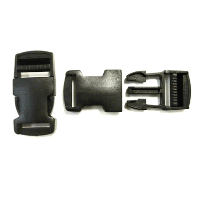 20mm 25mm 40mm 50mm Black Plastic Side Release Buckles For Webbing Bags Straps