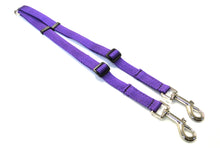 Load image into Gallery viewer, 20mm Adjustable 2 Way Coupler Splitter Dog Leads Leash Strong Durable Webbing In 18 Various Colours