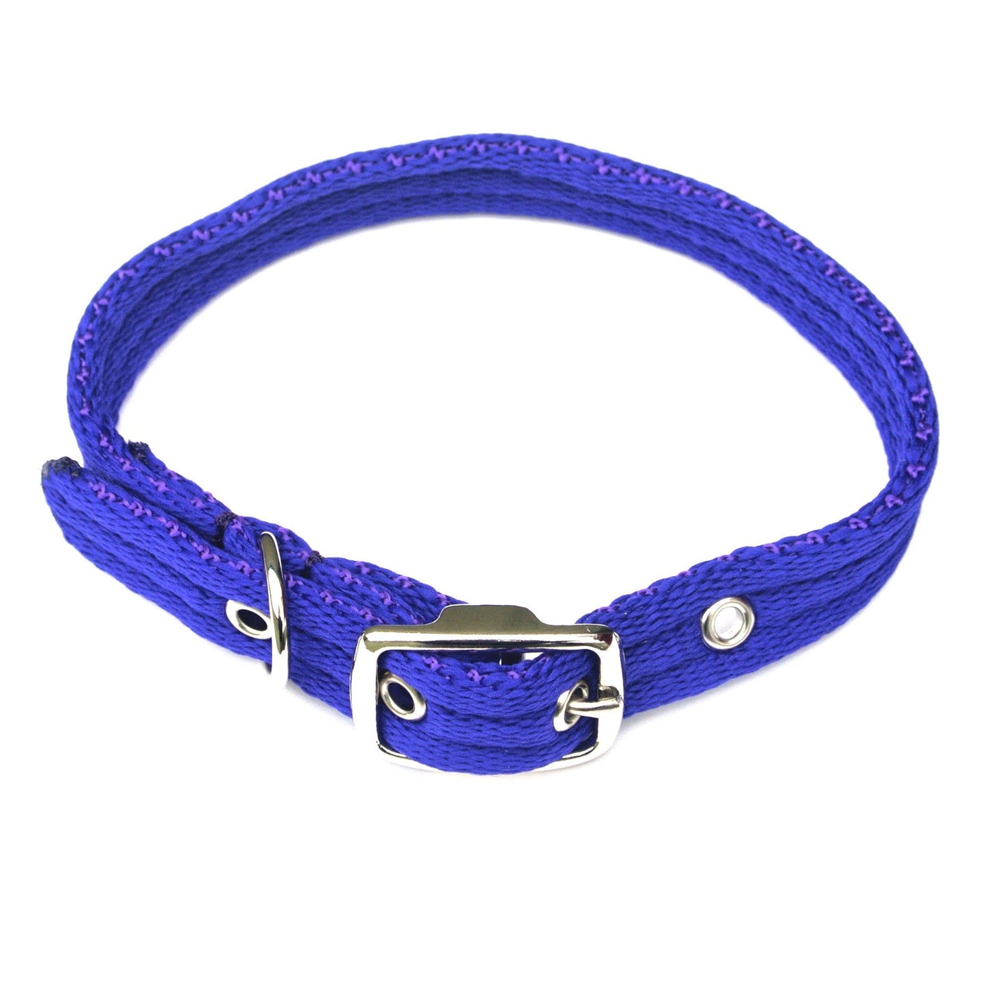 Adjustable Dog Puppy Collars 20mm Wide In Purple