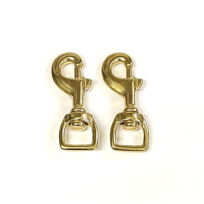 12mm 16mm 20mm 25mm Heavy Duty Solid Brass Trigger Clips Hooks Swivel x1 x2 x5 x10