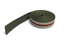 Load image into Gallery viewer, 40mm Herringbone Striped Webbing 4 Colours Bag Making Straps Leads 1 Metre - 10 Metres