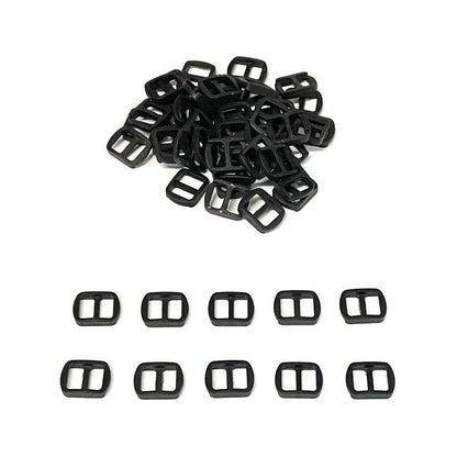 10mm Nylon Plastic 3 Bar Slides Triglide For Webbing Tapes Bags Straps Handles