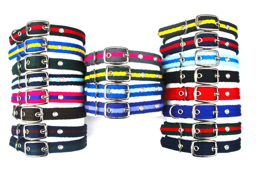 Adjustable Dog Puppy Collars 20mm Wide In Various Sizes And Colours