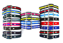 Load image into Gallery viewer, Adjustable Dog Puppy Collars 25mm Wide In Various Sizes And Colours