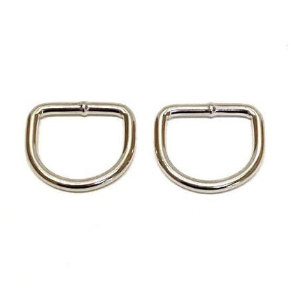 20mm Welded D-Rings 3mm Thick Nickel Plated For Bags Straps Dog Leads Crafts x10 x25 x50 x100