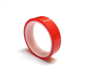 Double Sided Super Sticky Tape Clear Tape Red Lining 5 Metre Roll Strong 6mm - 25mm Width