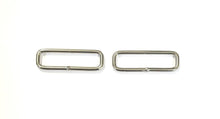 Load image into Gallery viewer, Welded Wire Rectangle Loops Steel Nickel Plated 16mm 20mm 25mm 32mm 38mm 50mm