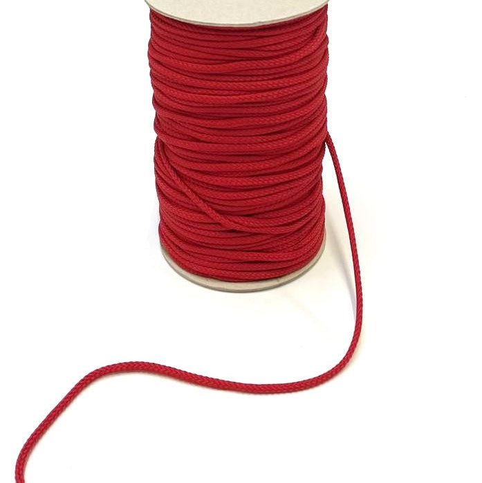 4mm Polyester Cord Soft Drawstring Piping Cord In 22 Colours And Various Lengths