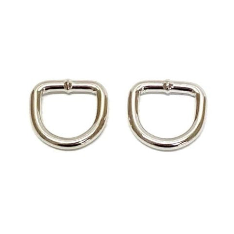 13mm Welded D-Rings 3mm Thick Nickel Plated For Bags Straps Dog Leads Crafts x10 x25 x50 x100