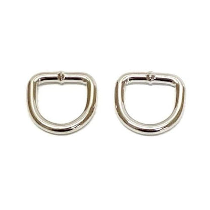 13mm Welded D-Rings 3mm Thick Nickel Plated For Bags Straps Dog Leads Crafts x10 x25 x50 x100
