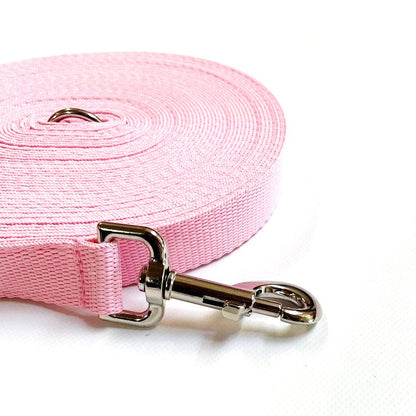 40ft - 100ft Long Dog Training Leads Obedience Recall Walking Leash Puppy In 20mm Webbing 19 Colours